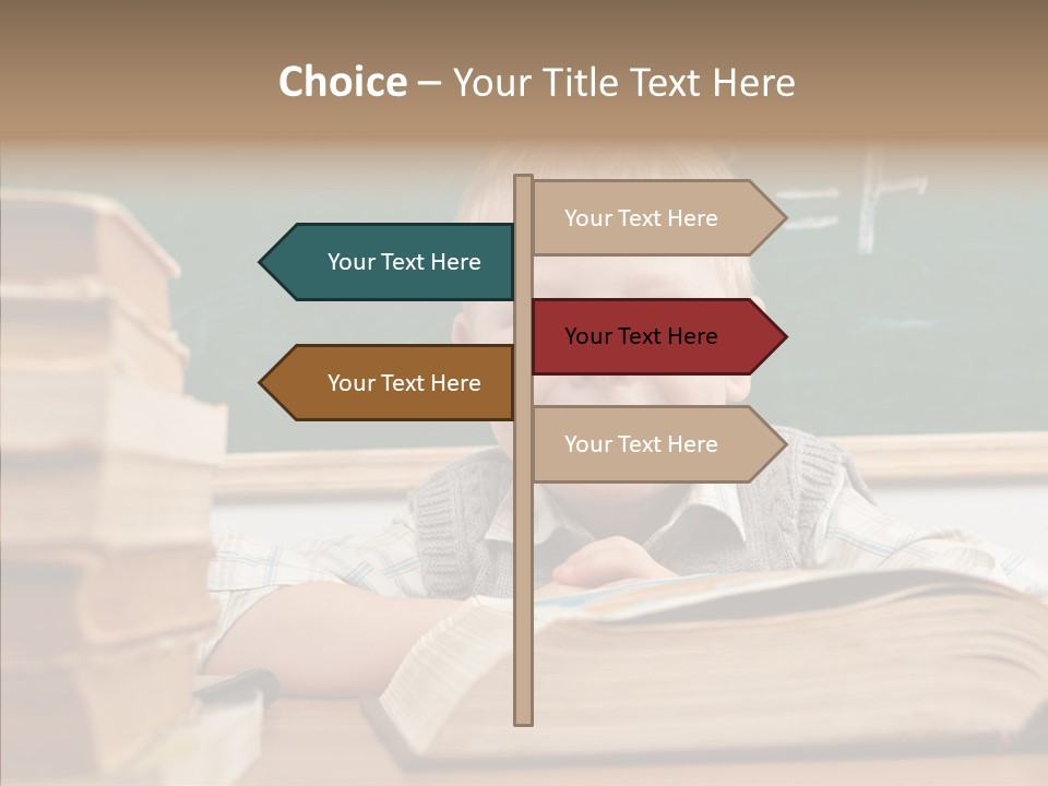 Hand Handsome Educational PowerPoint Template