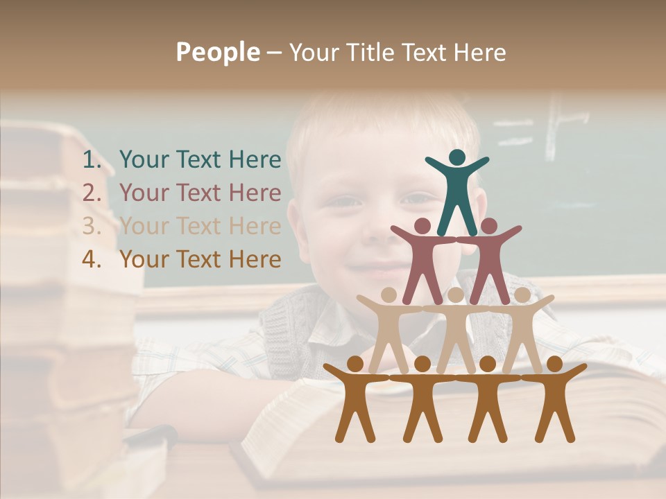 Hand Handsome Educational PowerPoint Template