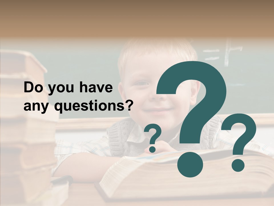 Hand Handsome Educational PowerPoint Template