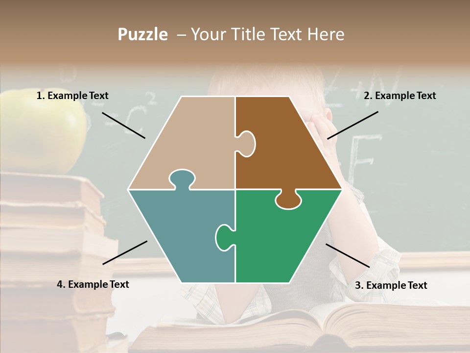 Innocence Boy Think PowerPoint Template