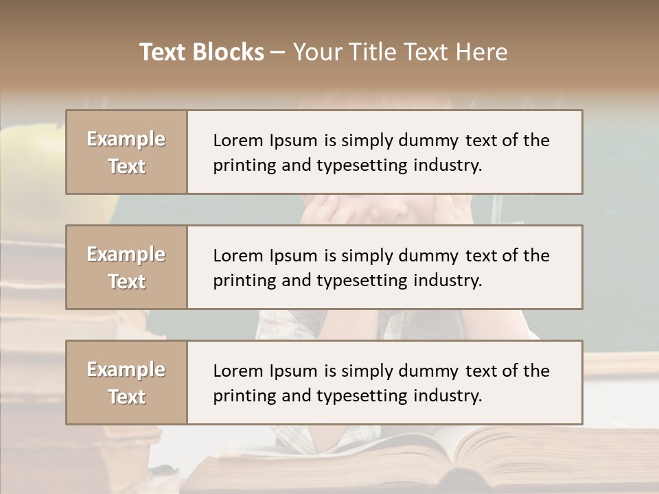 Innocence Boy Think PowerPoint Template
