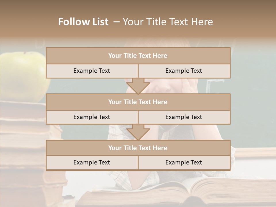 Innocence Boy Think PowerPoint Template
