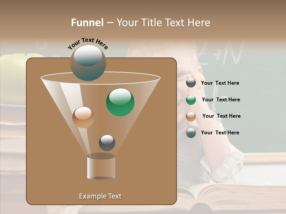 Innocence Boy Think PowerPoint Template