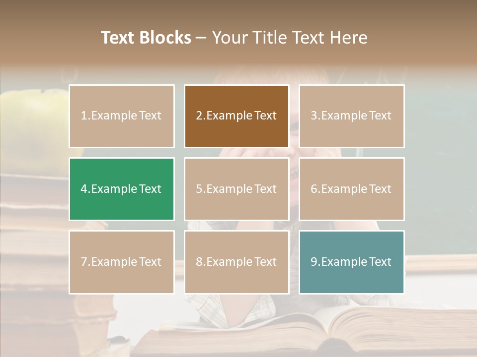 Innocence Boy Think PowerPoint Template