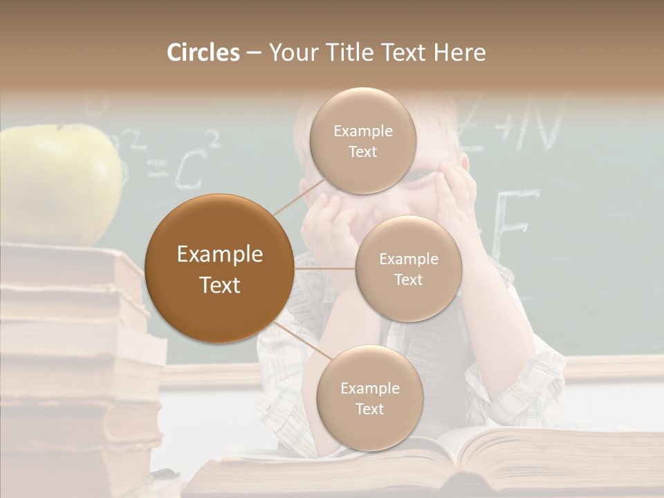 Innocence Boy Think PowerPoint Template