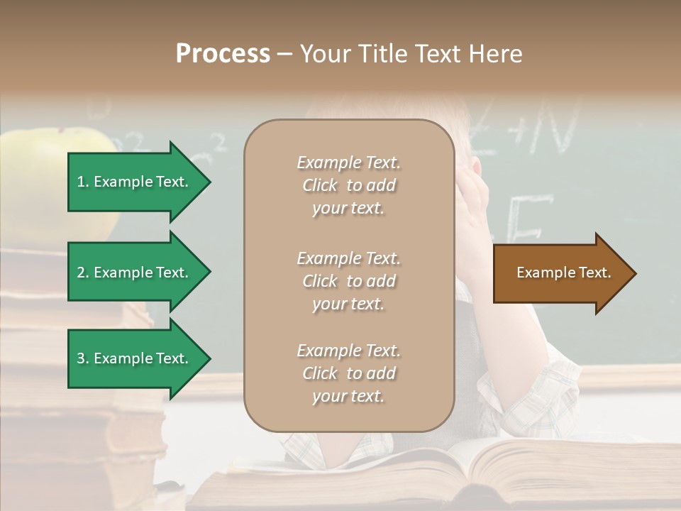 Innocence Boy Think PowerPoint Template