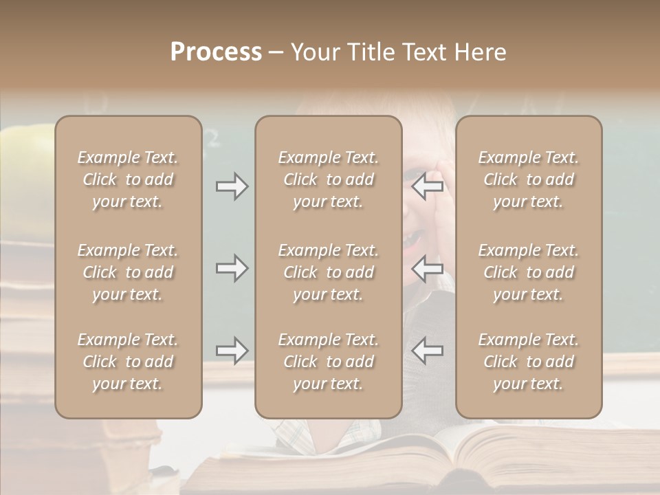 Innocence Boy Think PowerPoint Template