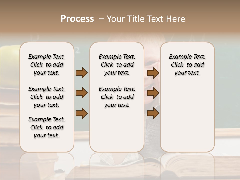 Innocence Boy Think PowerPoint Template