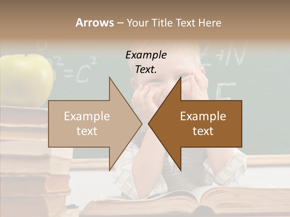 Innocence Boy Think PowerPoint Template