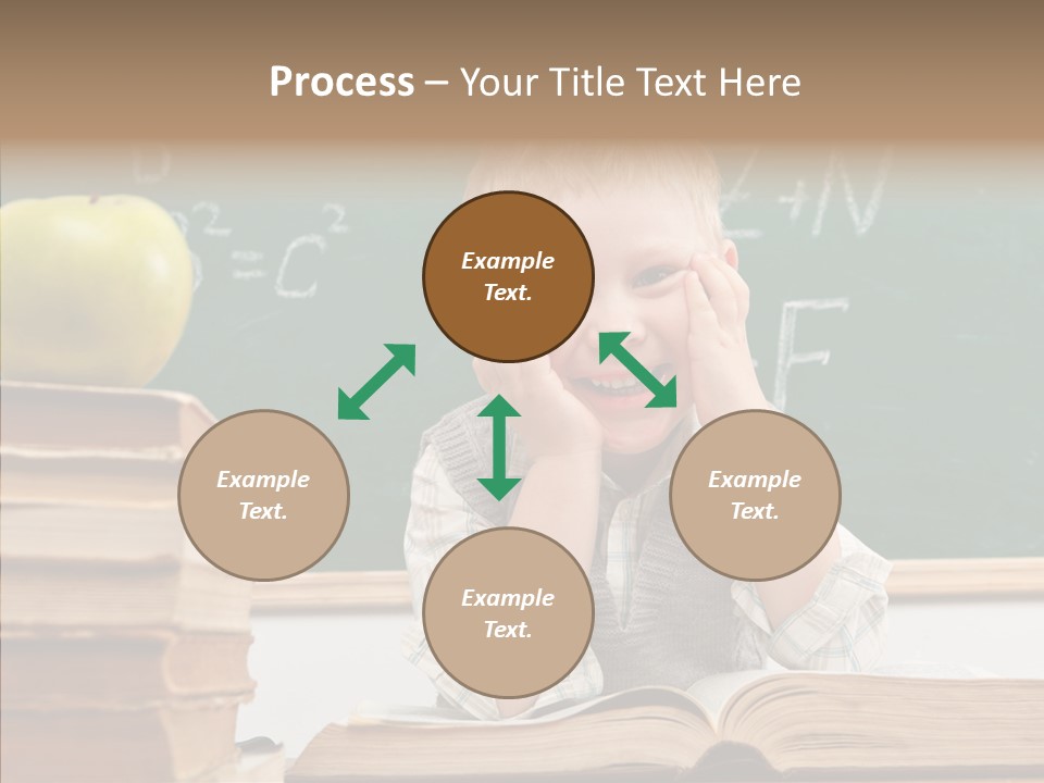 Innocence Boy Think PowerPoint Template