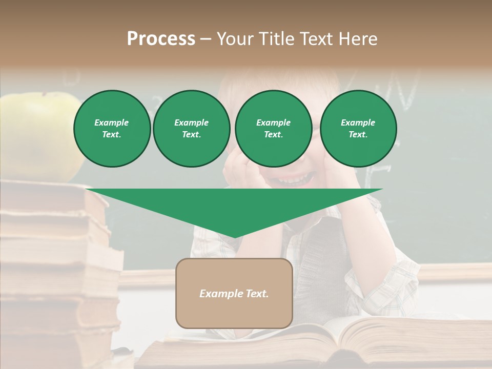 Innocence Boy Think PowerPoint Template