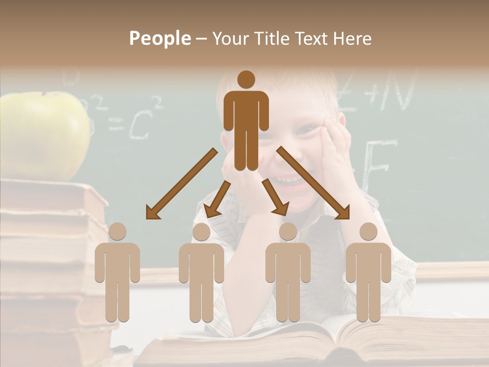 Innocence Boy Think PowerPoint Template