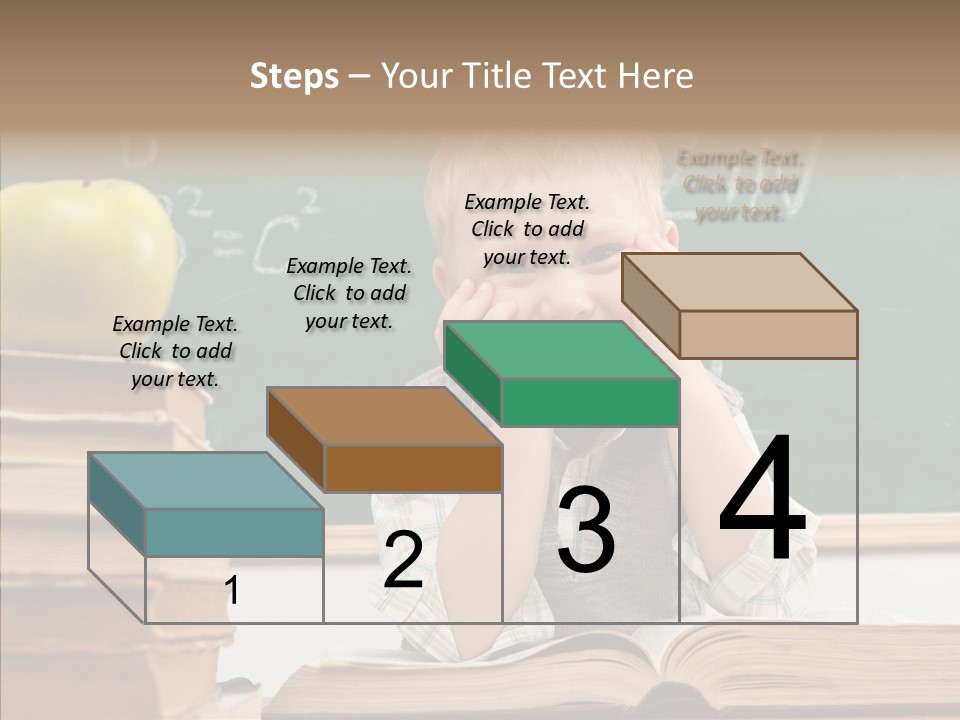 Innocence Boy Think PowerPoint Template