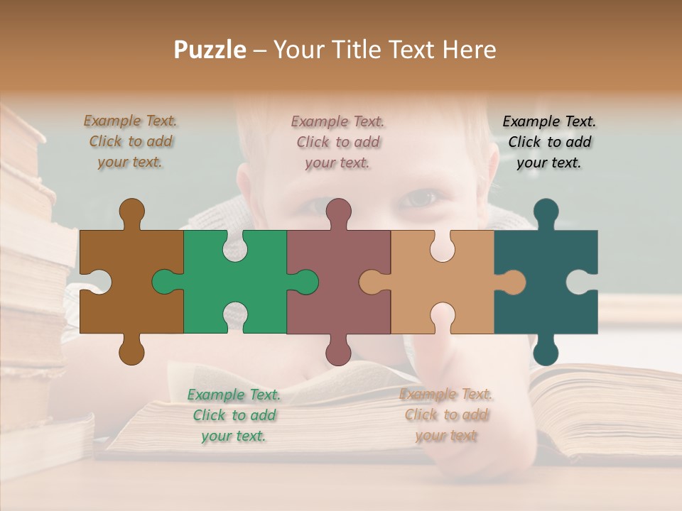 Childhood Handsome Keen PowerPoint Template