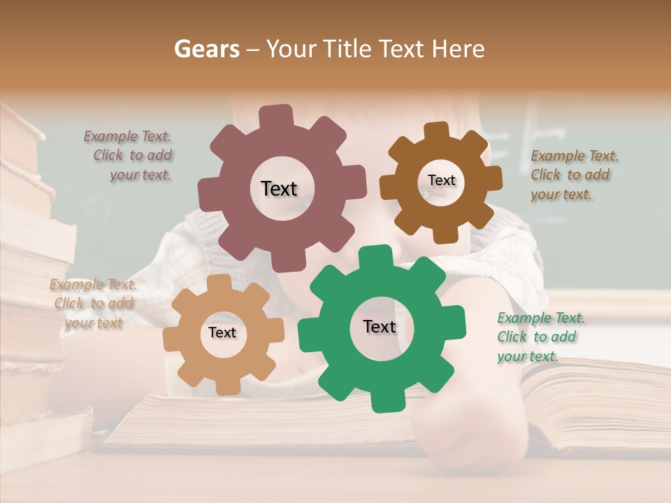 Childhood Handsome Keen PowerPoint Template