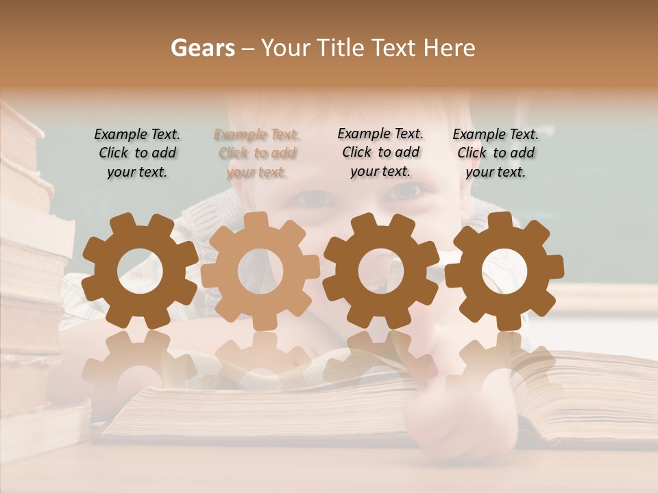 Childhood Handsome Keen PowerPoint Template