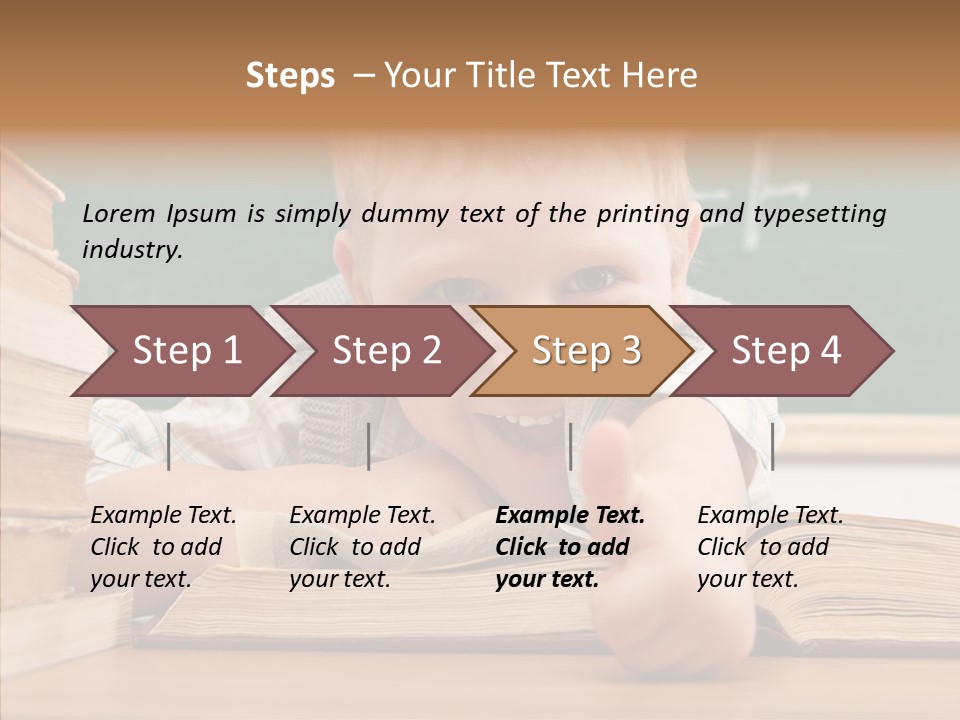 Childhood Handsome Keen PowerPoint Template