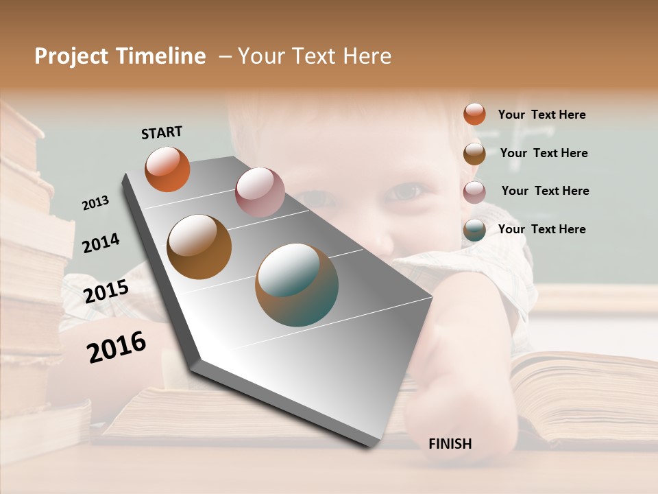 Childhood Handsome Keen PowerPoint Template