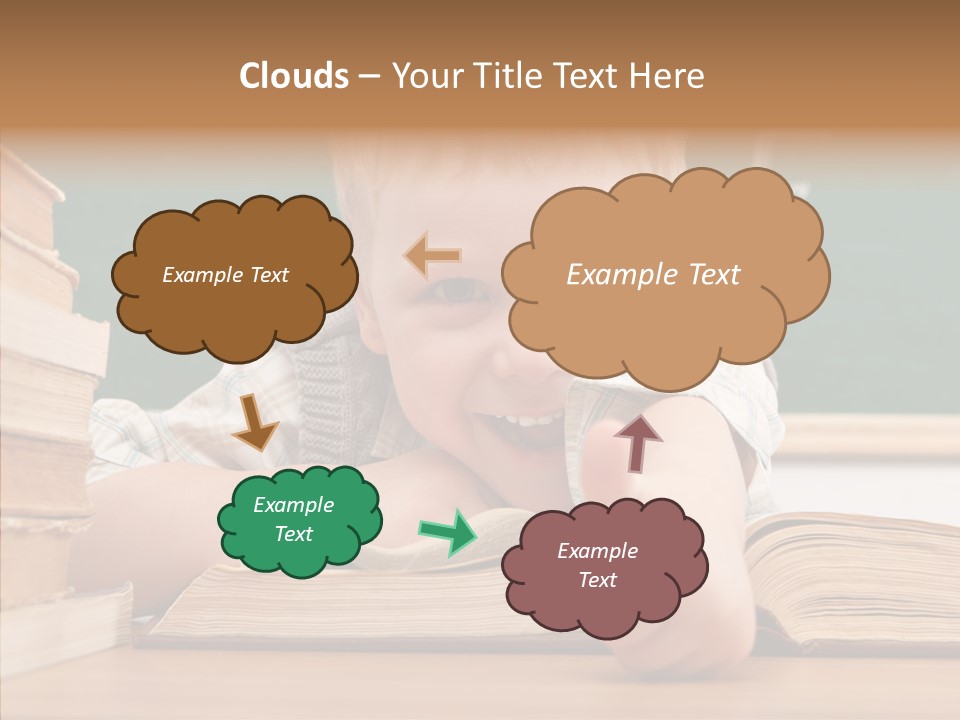 Childhood Handsome Keen PowerPoint Template