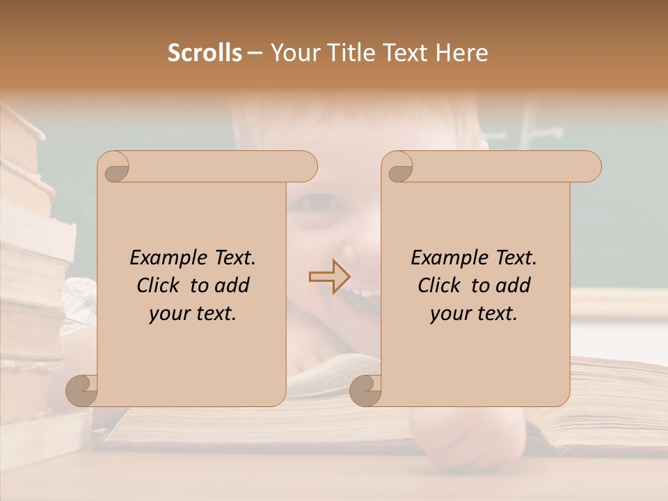 Childhood Handsome Keen PowerPoint Template