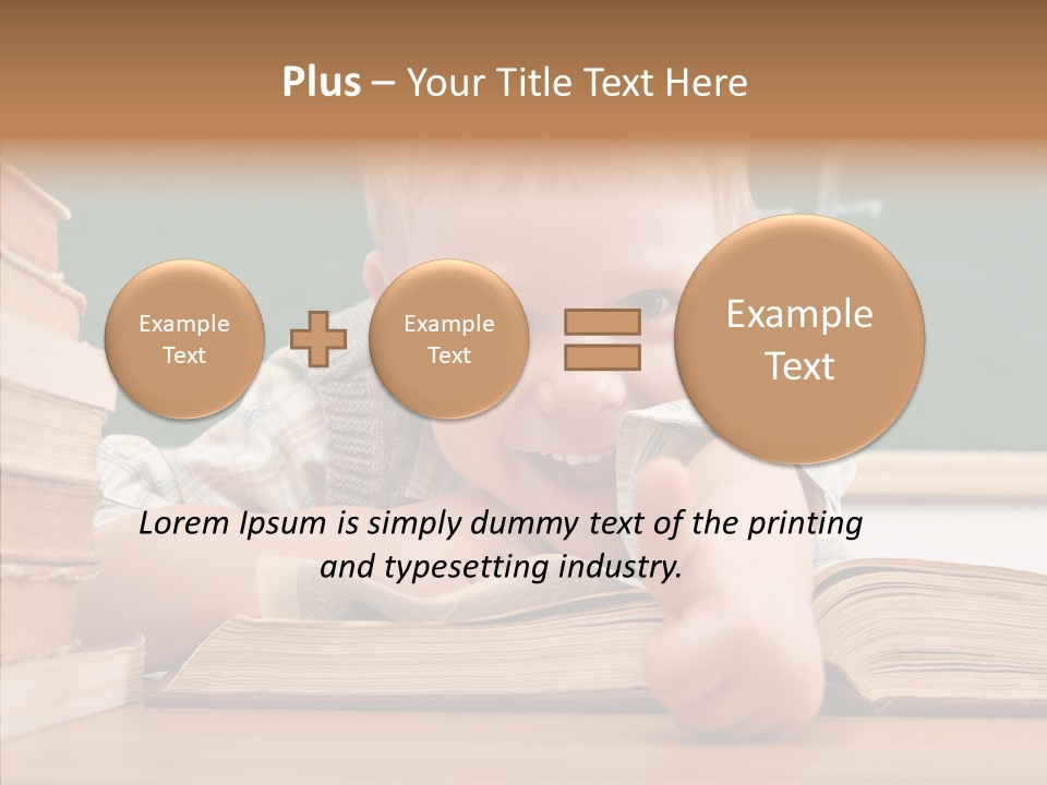 Childhood Handsome Keen PowerPoint Template