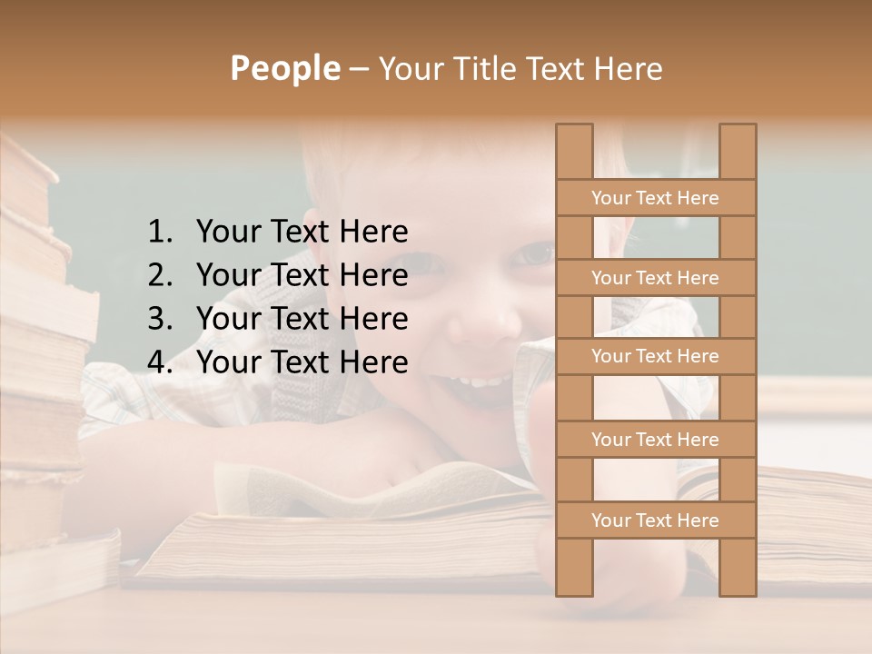 Childhood Handsome Keen PowerPoint Template