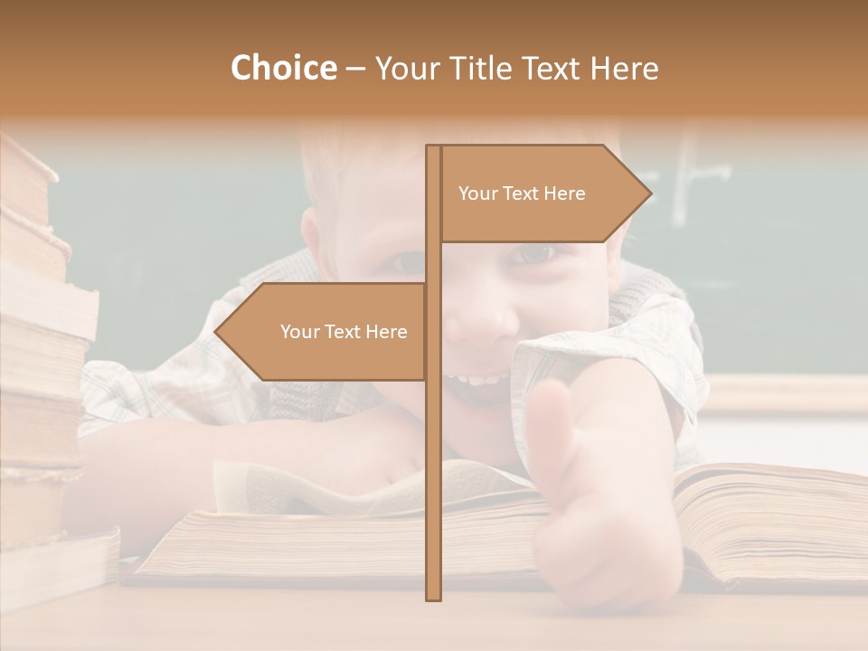 Childhood Handsome Keen PowerPoint Template