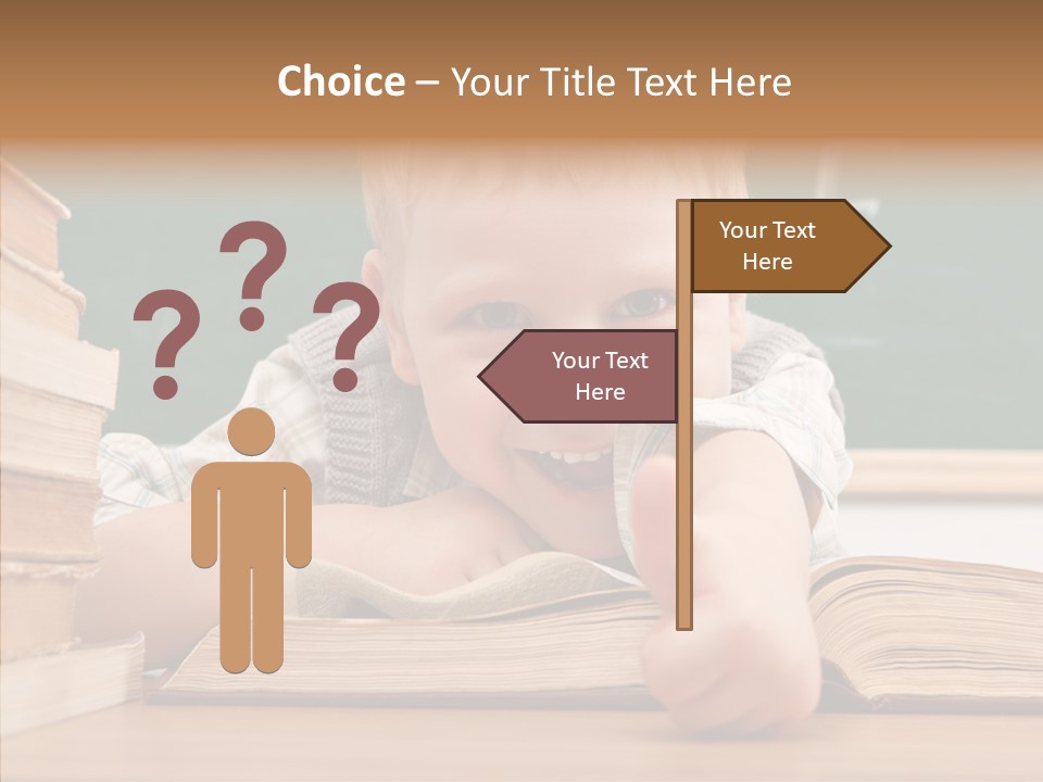 Childhood Handsome Keen PowerPoint Template