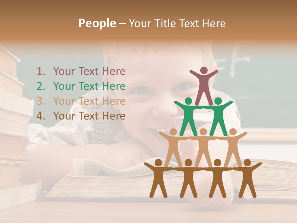 Childhood Handsome Keen PowerPoint Template