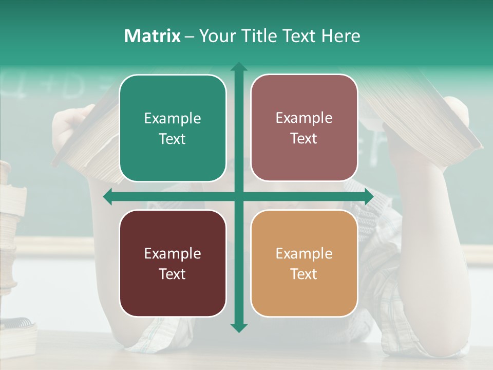 School Desk Read PowerPoint Template