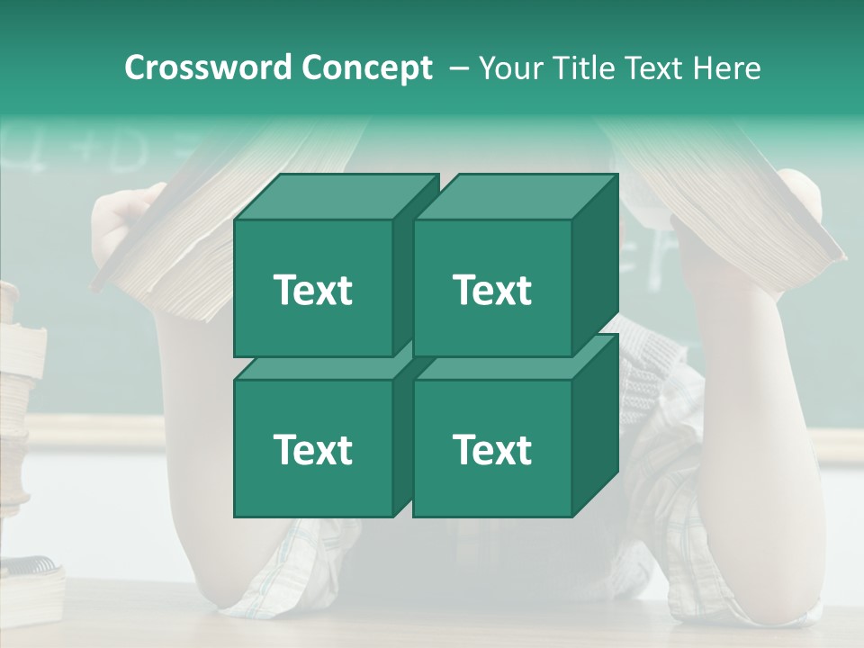 School Desk Read PowerPoint Template