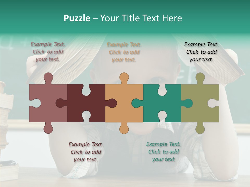 School Desk Read PowerPoint Template