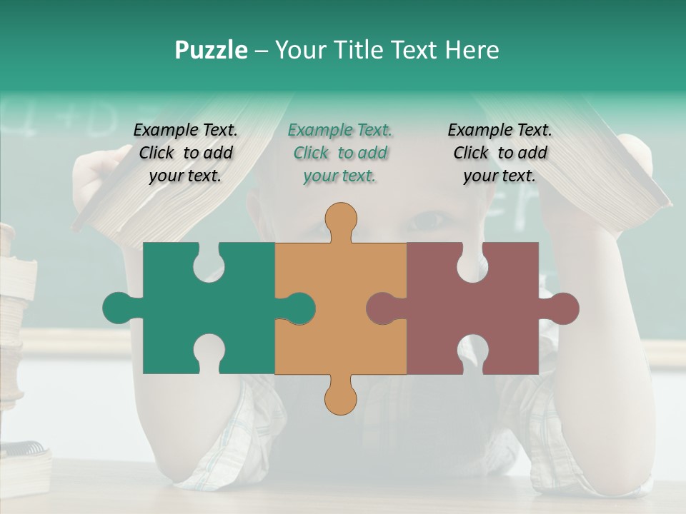 School Desk Read PowerPoint Template