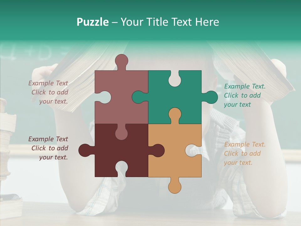 School Desk Read PowerPoint Template