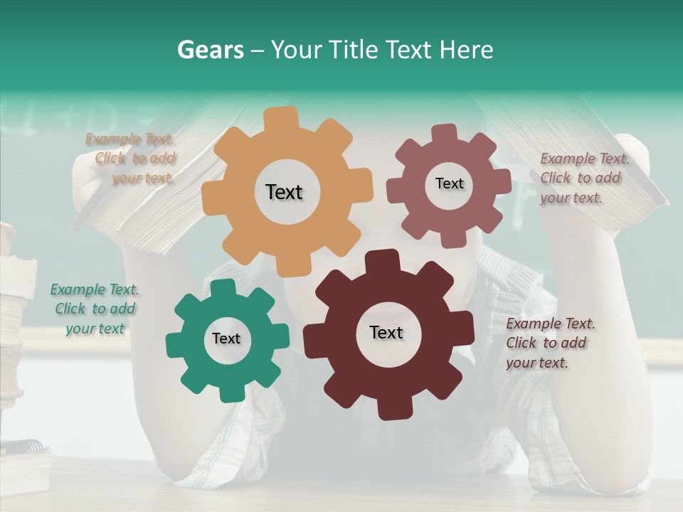 School Desk Read PowerPoint Template