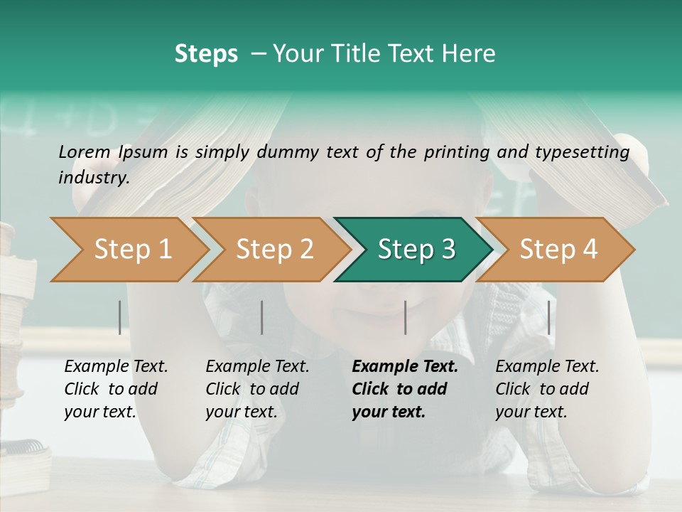 School Desk Read PowerPoint Template