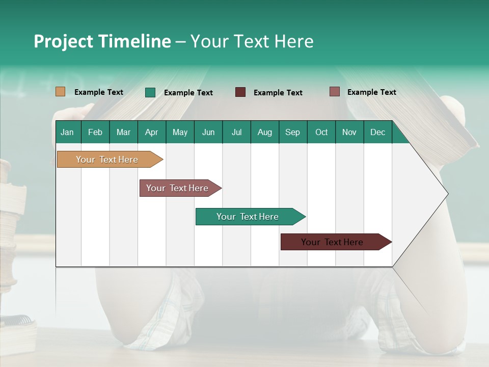 School Desk Read PowerPoint Template