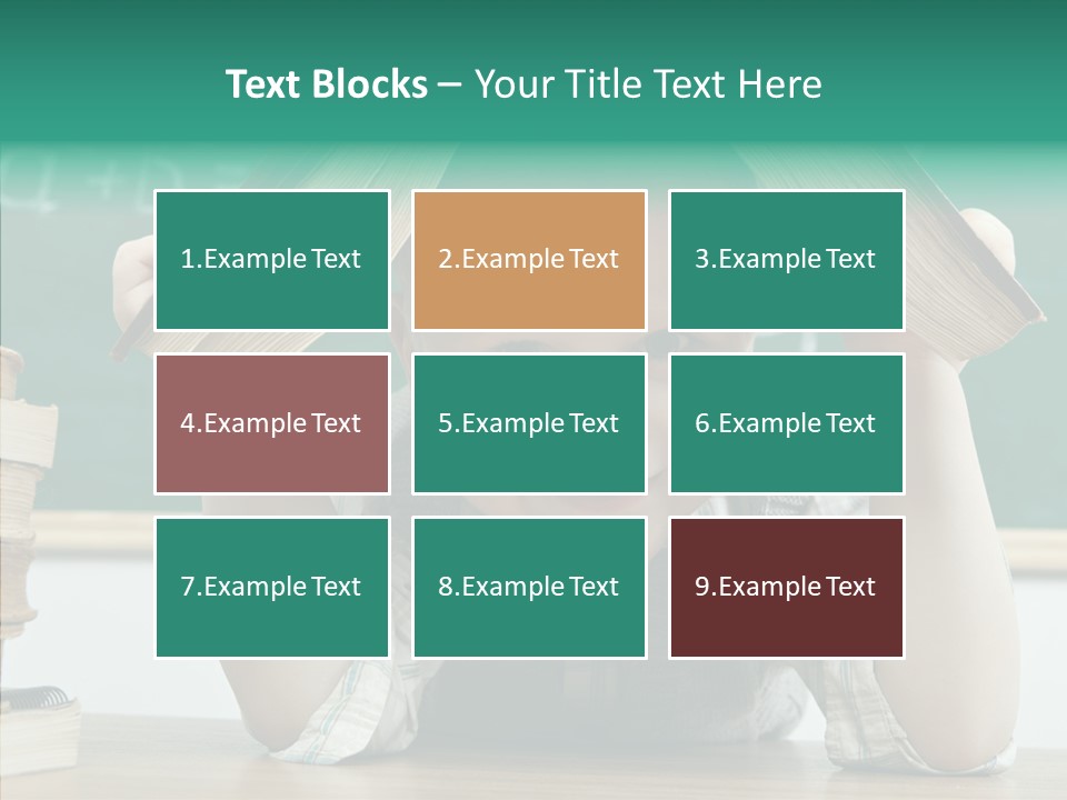 School Desk Read PowerPoint Template