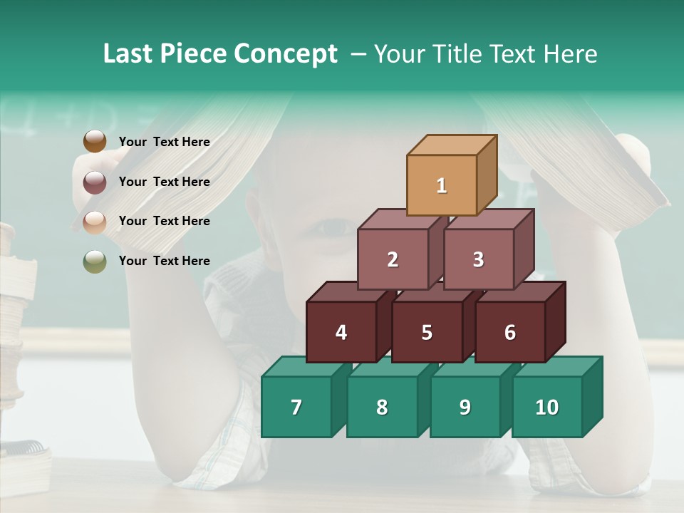 School Desk Read PowerPoint Template