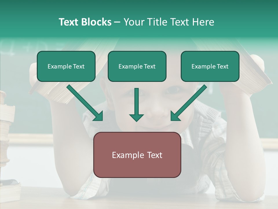 School Desk Read PowerPoint Template