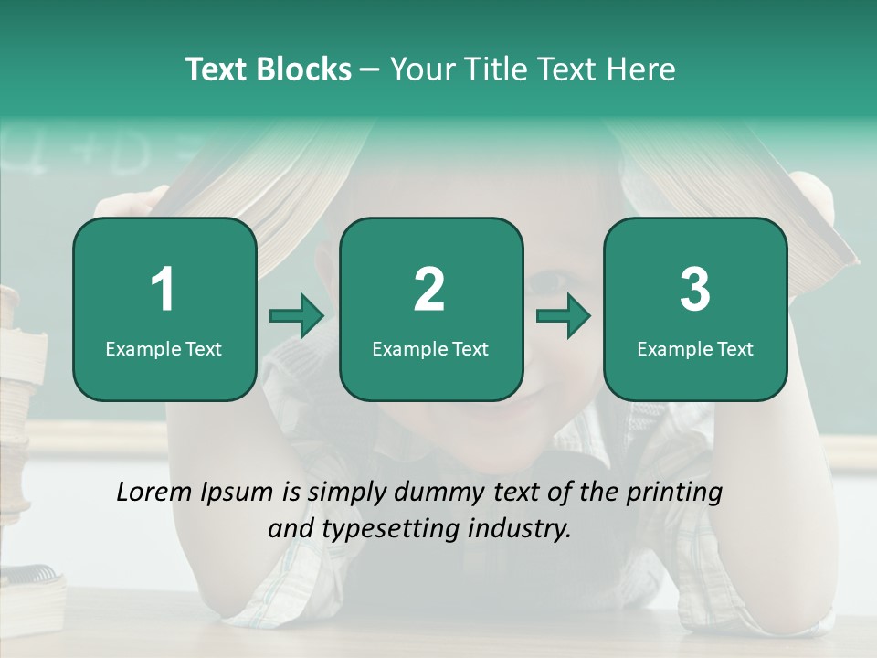 School Desk Read PowerPoint Template