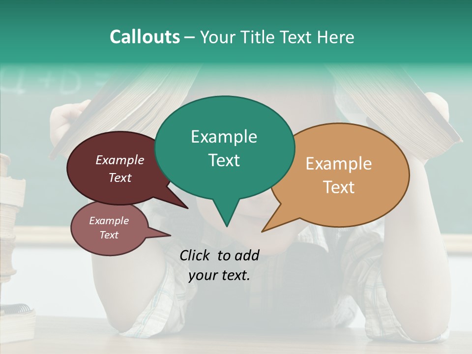 School Desk Read PowerPoint Template