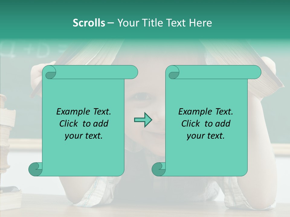 School Desk Read PowerPoint Template