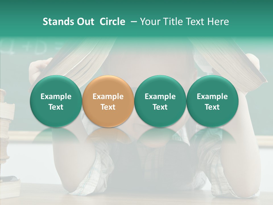 School Desk Read PowerPoint Template