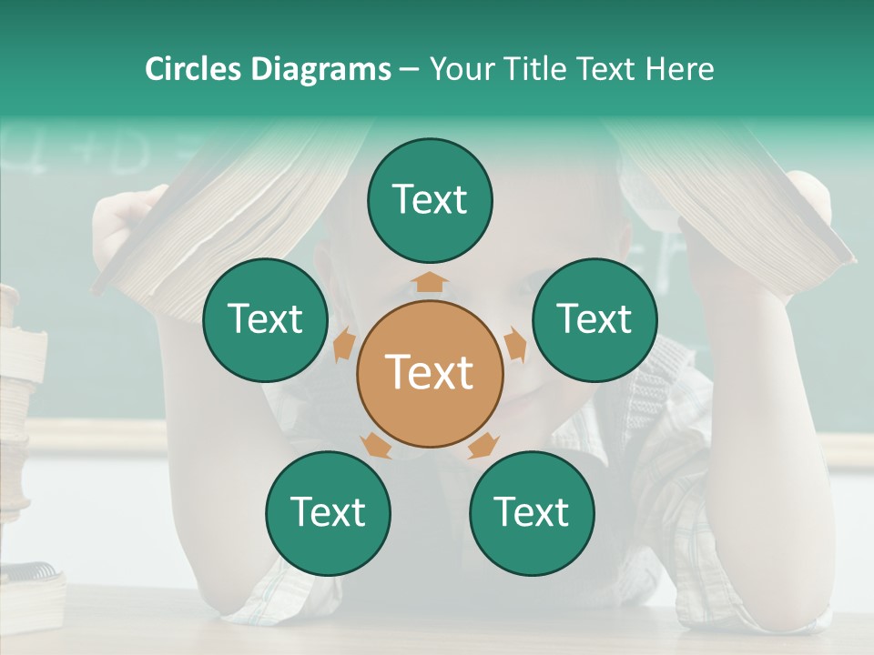 School Desk Read PowerPoint Template