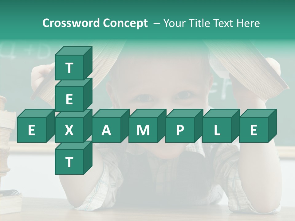 School Desk Read PowerPoint Template