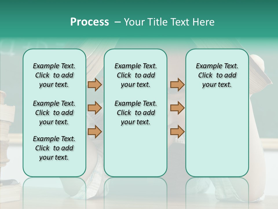 School Desk Read PowerPoint Template