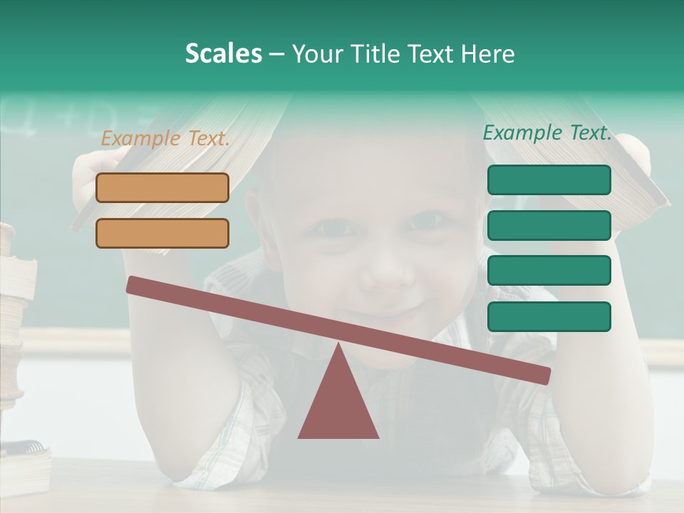 School Desk Read PowerPoint Template
