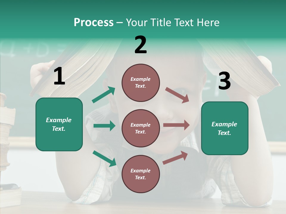 School Desk Read PowerPoint Template