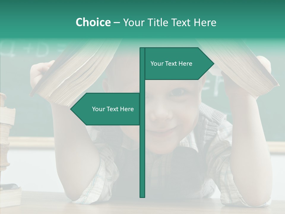 School Desk Read PowerPoint Template